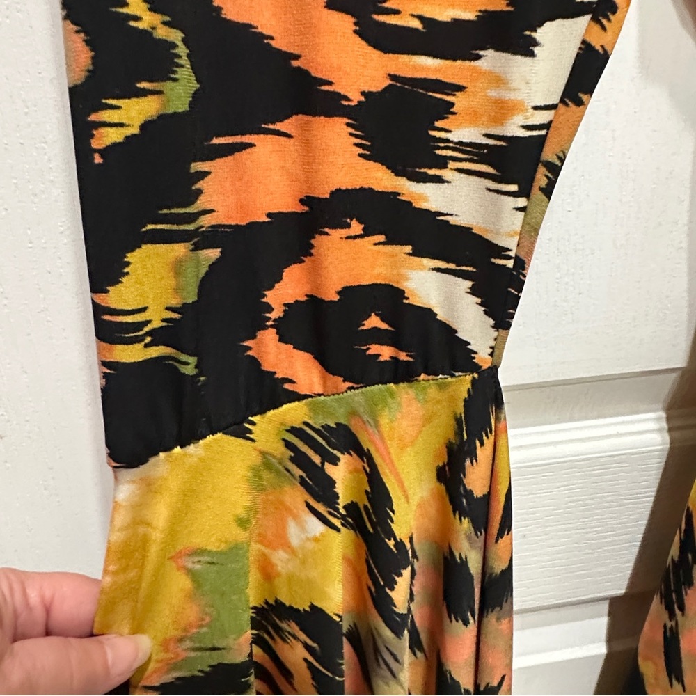 Psychedelic Multicolor Flared Pants High Waisted - image 5